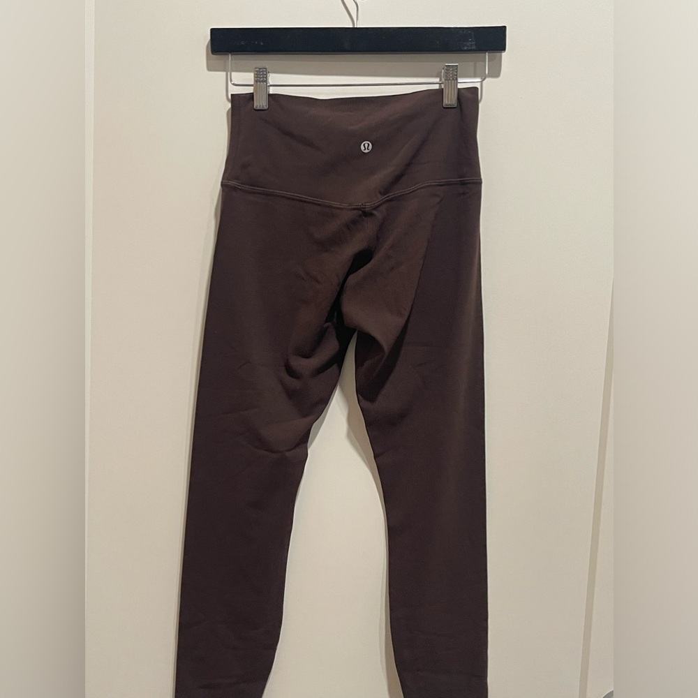 Brown leggings, High Rise 
Sports Women Yoga Pants size 6.